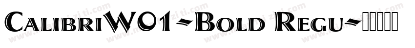 CalibriW01-Bold Regu字体转换